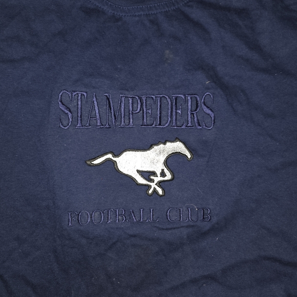 Navy Stampeders Short Sleeve Tee - Picture 2 of 4